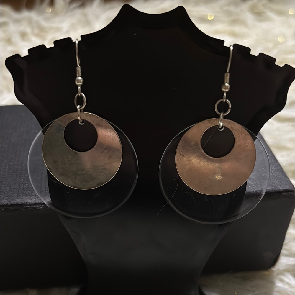Elegant Silver and clear Hoop Earrings one 4 for dollars or 3 for 10 dollars